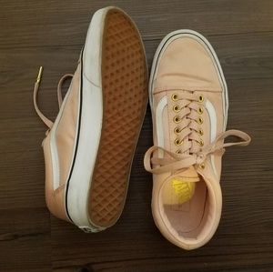 Pale pink Vans shoes size 8.5 women